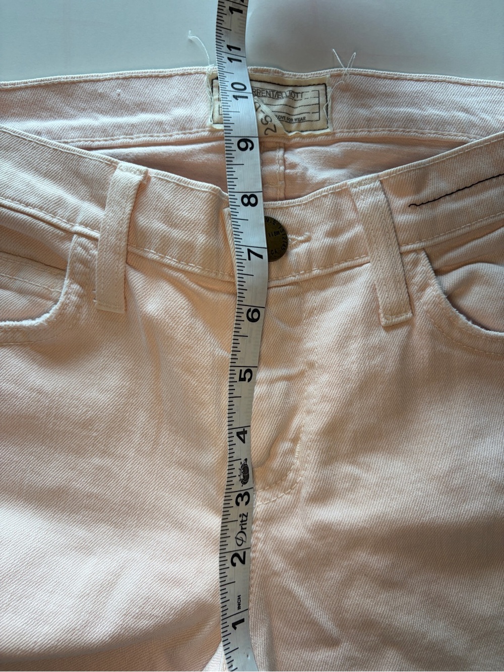 Current/Elliott distressed light pink skinny denim jeans women’s size 26/0 - Picture 4 of 7